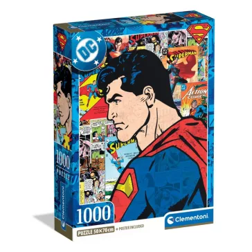 Superman Comic 1000 db-os Compact puzzle Clementoni