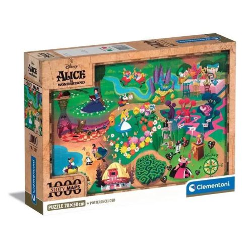 Mesetérkép Alice 1000 db-os puzzle Clementoni