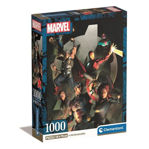Bosszúállók Mightiest Heroes 1000 db-os Compact puzzle Clementoni