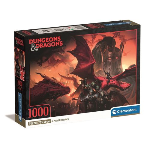 Dungeons & Dragons Riders of Flame 1000 db-os Compact puzzle Clementoni