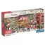 Karácsonyi falu Village 1000 db-os panoráma puzzle Clementoni