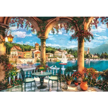   Olaszország View of Lake Como 1000 db-os Compact puzzle Clementoni
