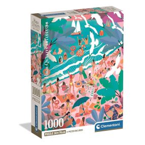 Tengerpart Sunday 1000 db-os Compact puzzle Clementoni