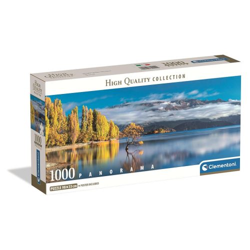 Új-Zéland Wānaka 1000 db-os panoráma Compact puzzle Clementoni