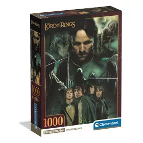   A Gyűrűk Ura Aragorn & Hobbits 1000 db-os Compact puzzle Clementoni