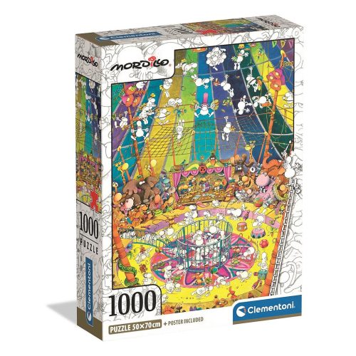 Színes Mordillo 1000 db-os Compact puzzle Clementoni