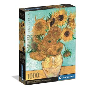 Művészet Sunflowers 1000 db-os Compact puzzle Clementoni