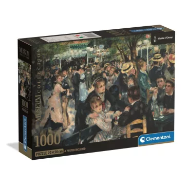   Művészet Bál a Moulin de la Galette-ben Renoir 1000 db-os Compact puzzle Clementoni