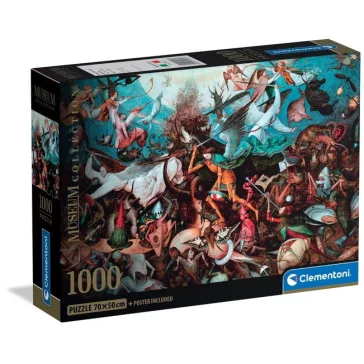   Művészet A Lázadó angyalok bukása Bruegel 1000 db-os Compact puzzle Clementoni