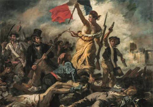 Művészet A szabadság vezeti a népet Delacroix 1000 db-os Compact puzzle Clementoni
