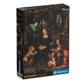   Művészet Sziklás Madonna Da Vinci 1000 db-os Compact puzzle Clementoni