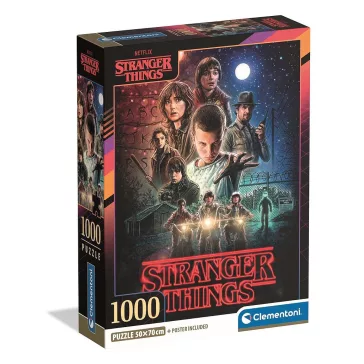   Stranger Things The Beginning 1000 db-os Compact puzzle Clementoni