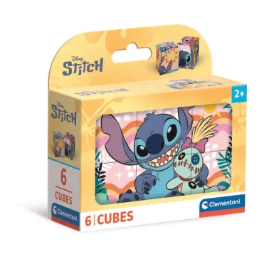   Disney Lilo és Stitch, A csillagkutya Smile mesekocka 6 db-os Clementoni