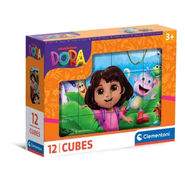 Dóra, a felfedező Jungle mesekocka 12 db-os Clementoni