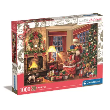 Karácsonyi Santa's Gift 1000 db-os puzzle Clementoni