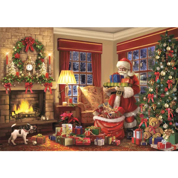 Karácsonyi Santa's Gift 1000 db-os puzzle Clementoni