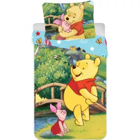   Disney Micimackó Bridge gyerek, ovis ágyneműhuzat 90×140cm, 40×55 cm