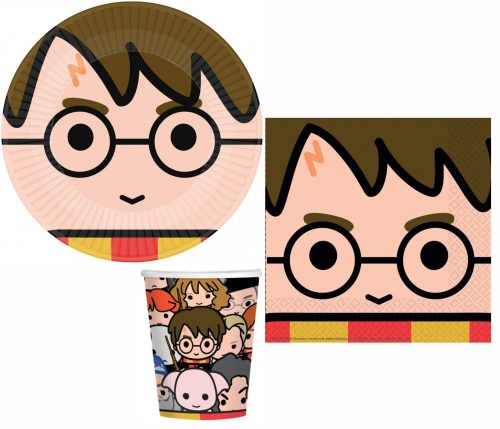 Harry Potter Graphic party szett 32 db-os 23 cm-es tányérral