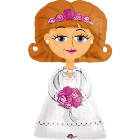 Esküvő Pretty AirWalker sétáló fólia lufi 122 cm