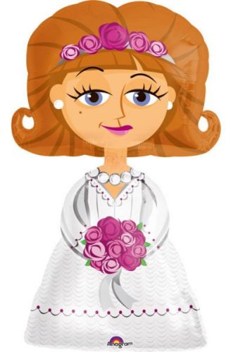 Esküvő Pretty AirWalker sétáló fólia lufi 122 cm