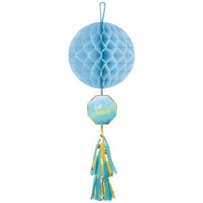 Baby Boy Függő dekoráció rojttal