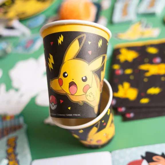 Pokémon Yellow Thunder papír pohár 8 db-os 237 ml
