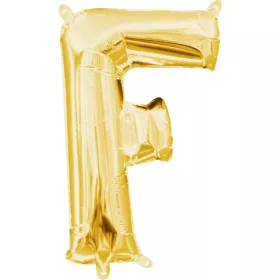 Arany Gold mini F betű fólia lufi 33 cm