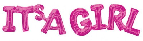 IT'S A Girl Pink fólia lufi 50 cm