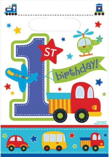 Első születésnap Cars ajándéktasak, ajándékzacskó 8 db-os