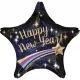 Happy New Year Star fólia lufi 71 cm
