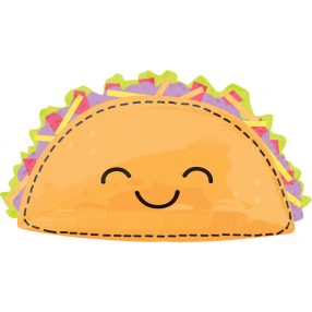 Taco Smile fólia lufi 83 cm