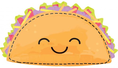 Taco Smile fólia lufi 83 cm