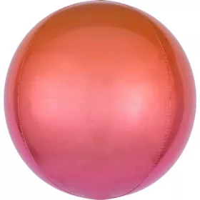 Színes Ombré gömb fólia lufi 40 cm