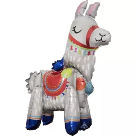 Láma Fiesta fólia lufi 58 cm