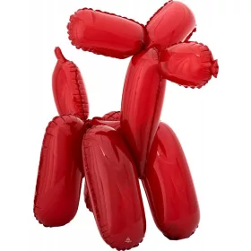 Piros Red kutya fólia lufi 48 cm