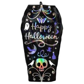 Halloween Coffin fólia lufi 68 cm