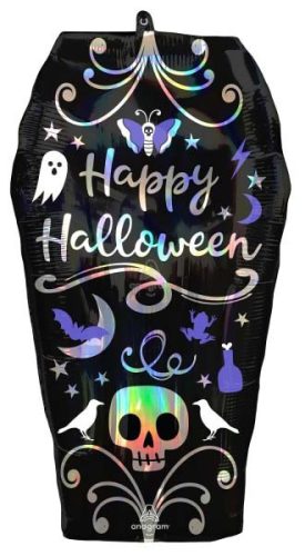 Halloween Coffin fólia lufi 68 cm