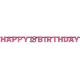 Happy Birthday Pink 18 hologramos felirat 213 cm