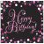Happy Birthday Pink Dots szalvéta 16 db-os 33x33 cm