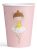 Balett, Balerina Little Dancer papír pohár 8 db-os 250 ml