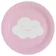 Szivárvány és Felhő Rainbow and Cloud papírtányér 8 db-os 18 cm