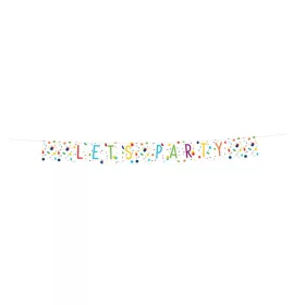 Konfettis Colorful zászlófüzér 1,85 m