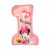 Disney Minnie Pink Első születésnap fólia lufi 71 cm