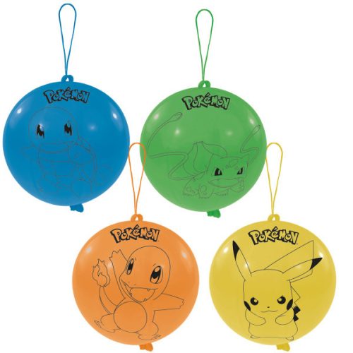 Pokémon Thunder Punch léggömb, lufi 4 db-os 16 inch (40,5 cm)