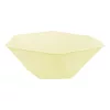 Sárga Vert Decor hatszögletű mélytányér 6 db-os 15,8 cm