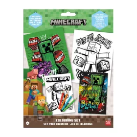 Minecraft Having a Blast színező szett matricával