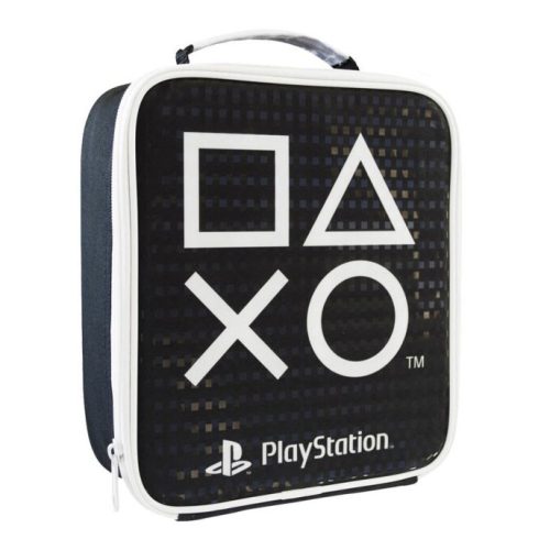 PlayStation Black thermo uzsonnás táska, hűtőtáska 23 cm