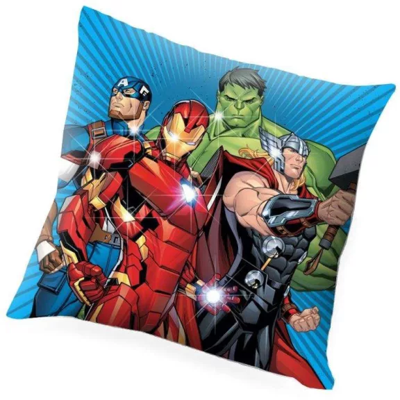 Bosszúállók Mighiest Heroes LED világító párna, díszpárna 40x40 cm