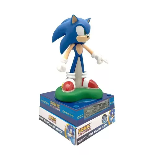 Sonic a sündisznó Blur 3D éjszakai lámpa és ébresztőóra
