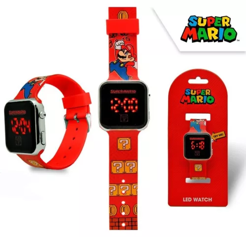 Super Mario Victory Red digitális LED karóra